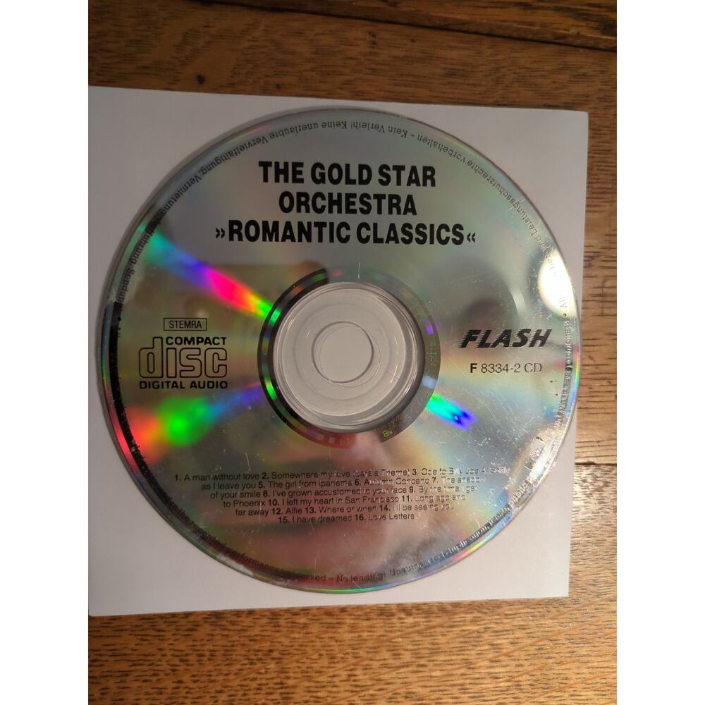 The Gold Star Orchestra - Romantic Classics - Used CD Disc Only